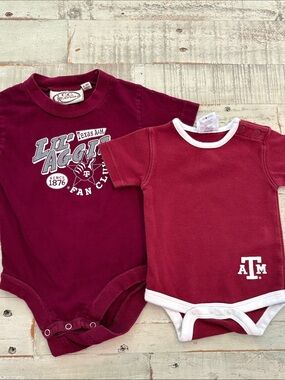 Texas A&M Aggies 0-3M & 6-9M Onesies